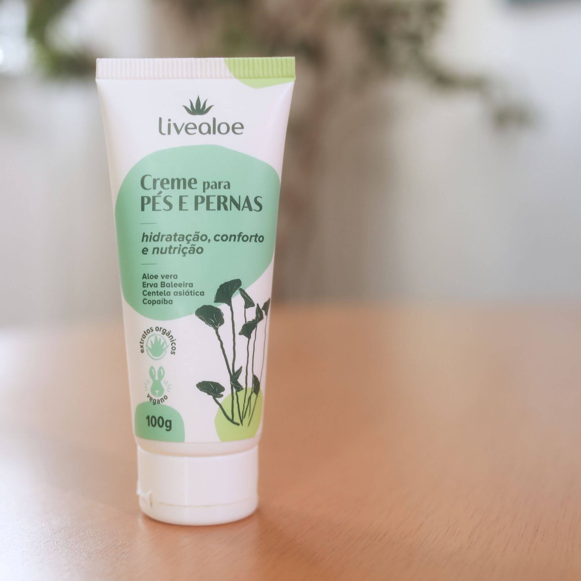 Creme para Pés e Pernas 100g - Livealoe