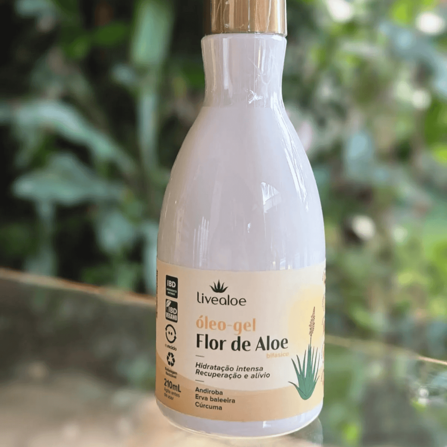 Óleo-Gel Flor de Aloe 210ml - Livealoe