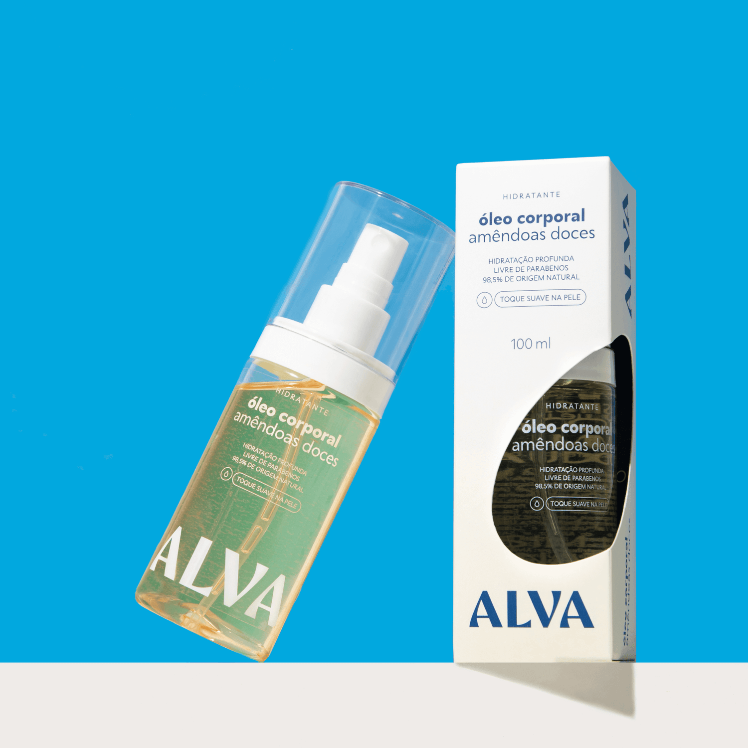 Óleo Corporal Hidratante de Amêndoa Doce 100ml - Alva