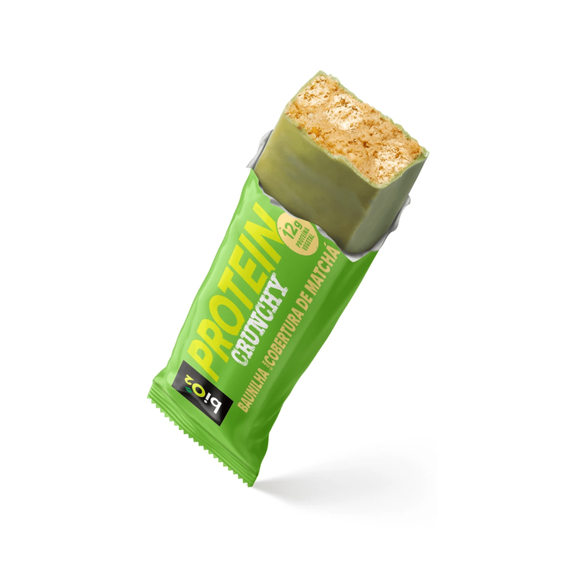 Protein Crunchy Baunilha com Matcha 9x50g - biO2
