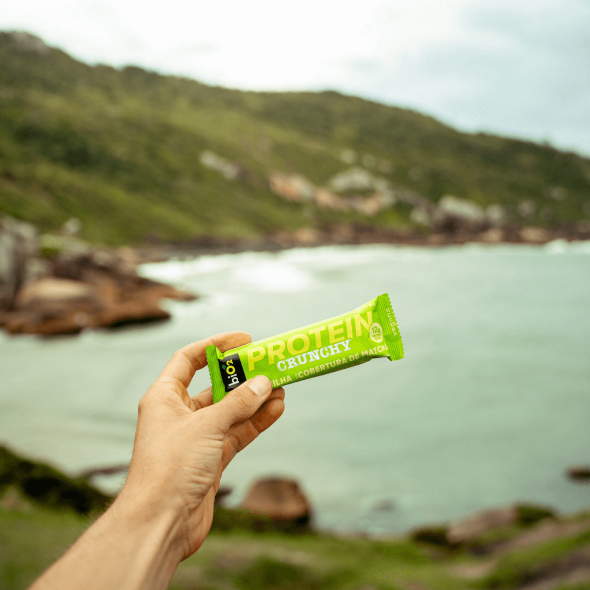 Protein Crunchy Baunilha com Matcha 9x50g - biO2
