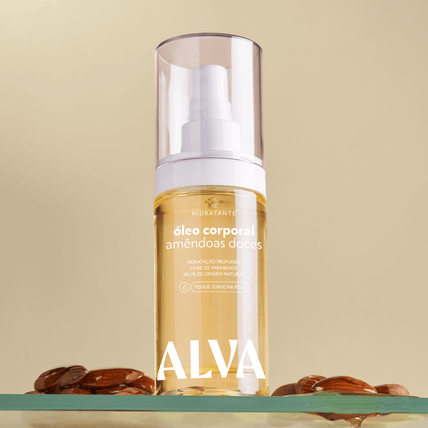 Óleo Corporal Hidratante de Amêndoa Doce 100ml - Alva