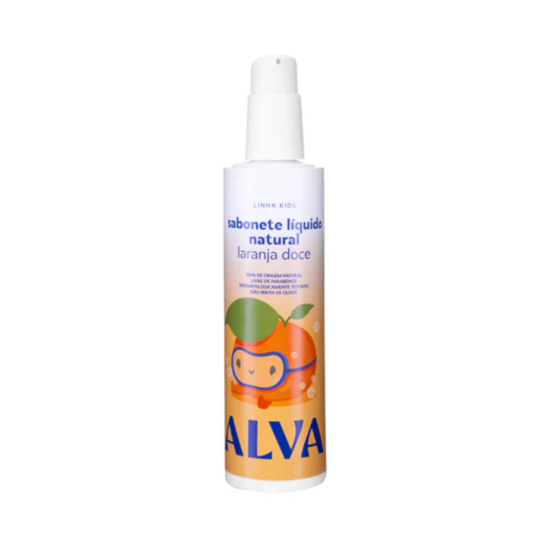 Sabonete Liquido Infantil Laranja Doce e Baunilha 250ml - Alva