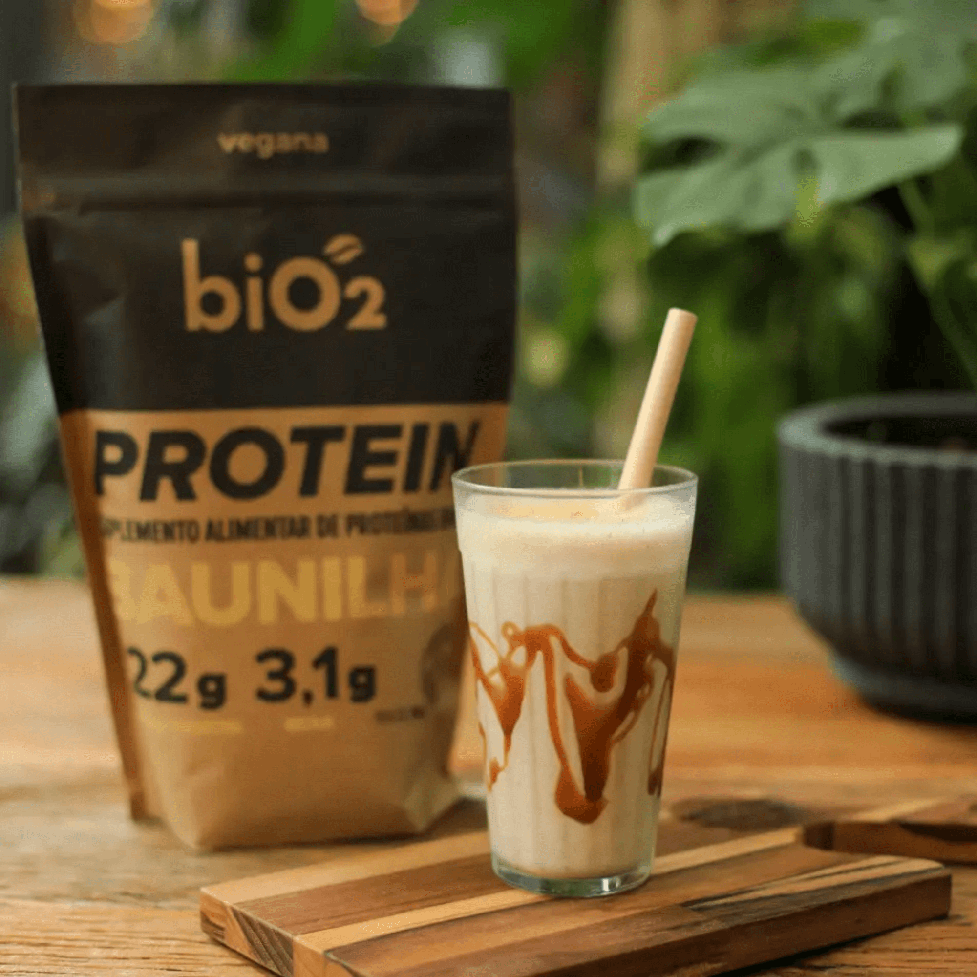 Proteína Vegetal de Arroz e Ervilha Sabor Baunilha 908g - biO2