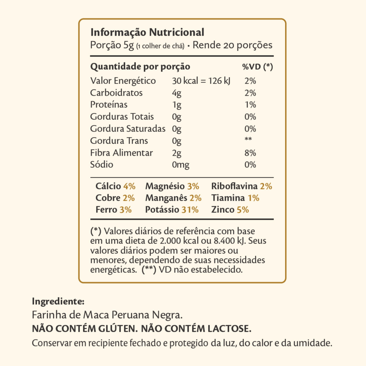 Maca Peruana Negra em Pó 100g - Souly