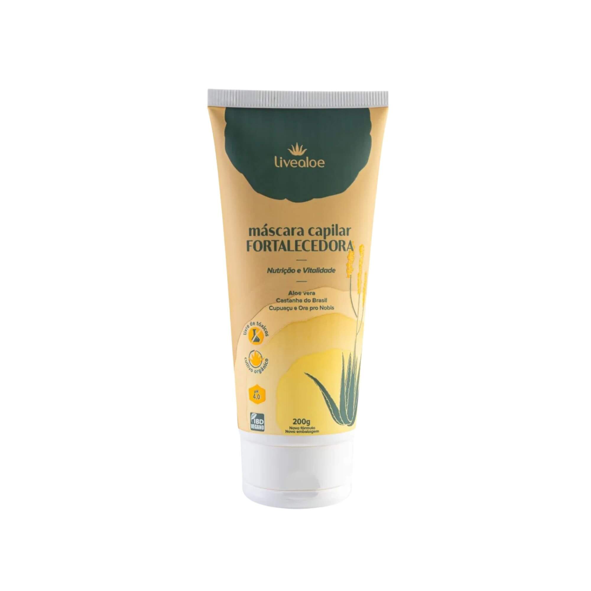Máscara Capilar Fortalecedora 200ml - Livealoe