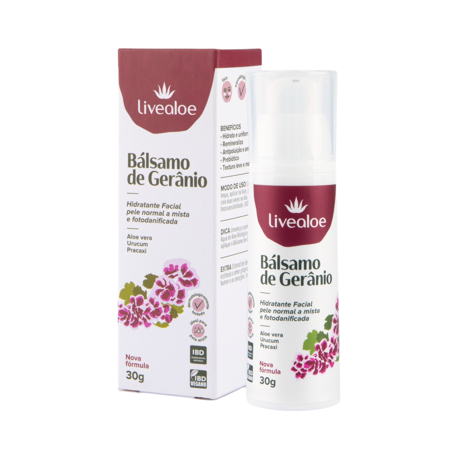 Bálsamo de Gerânio 30g - Livealoe