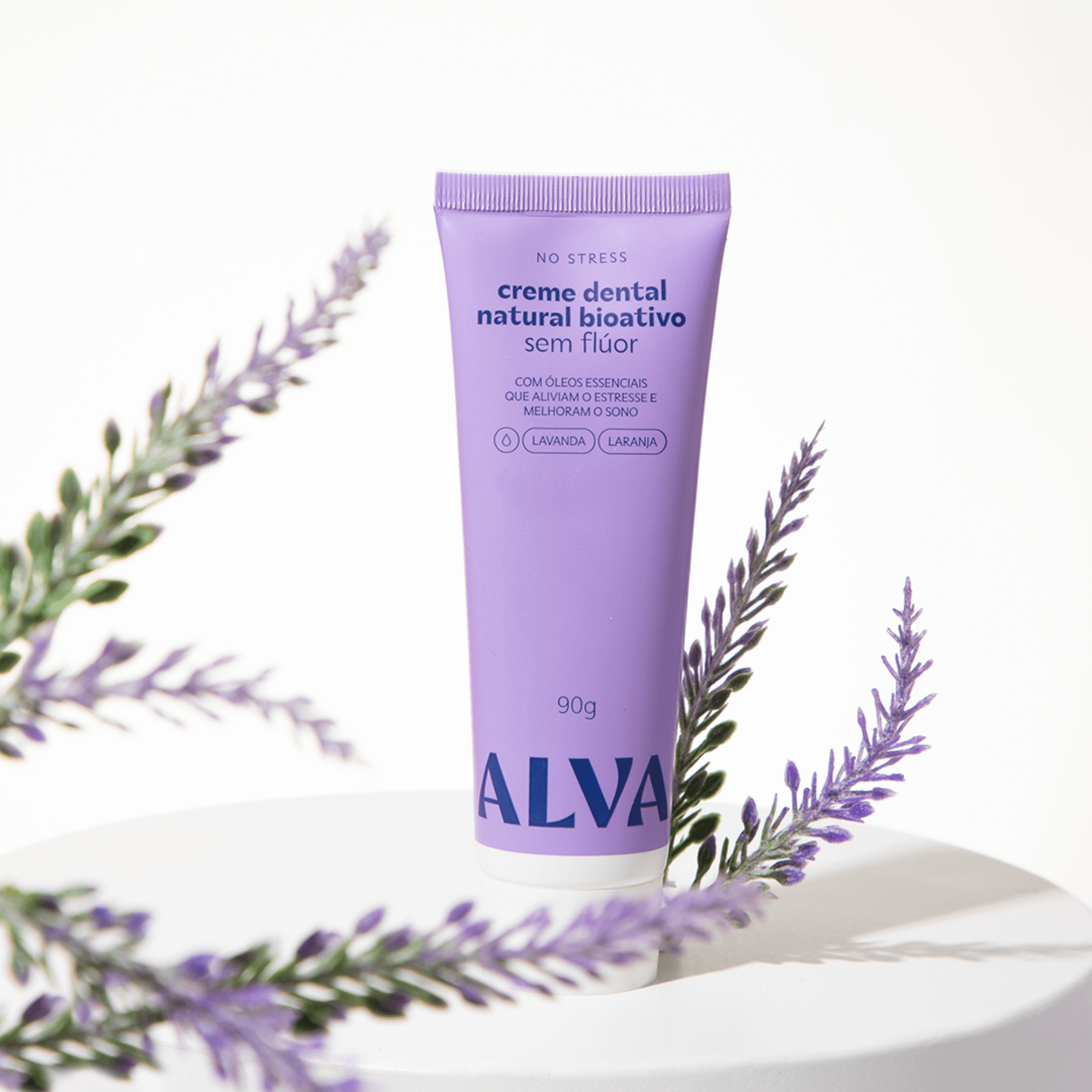 Creme Dental Natural Bioativo NO STRESS 90g - Alva