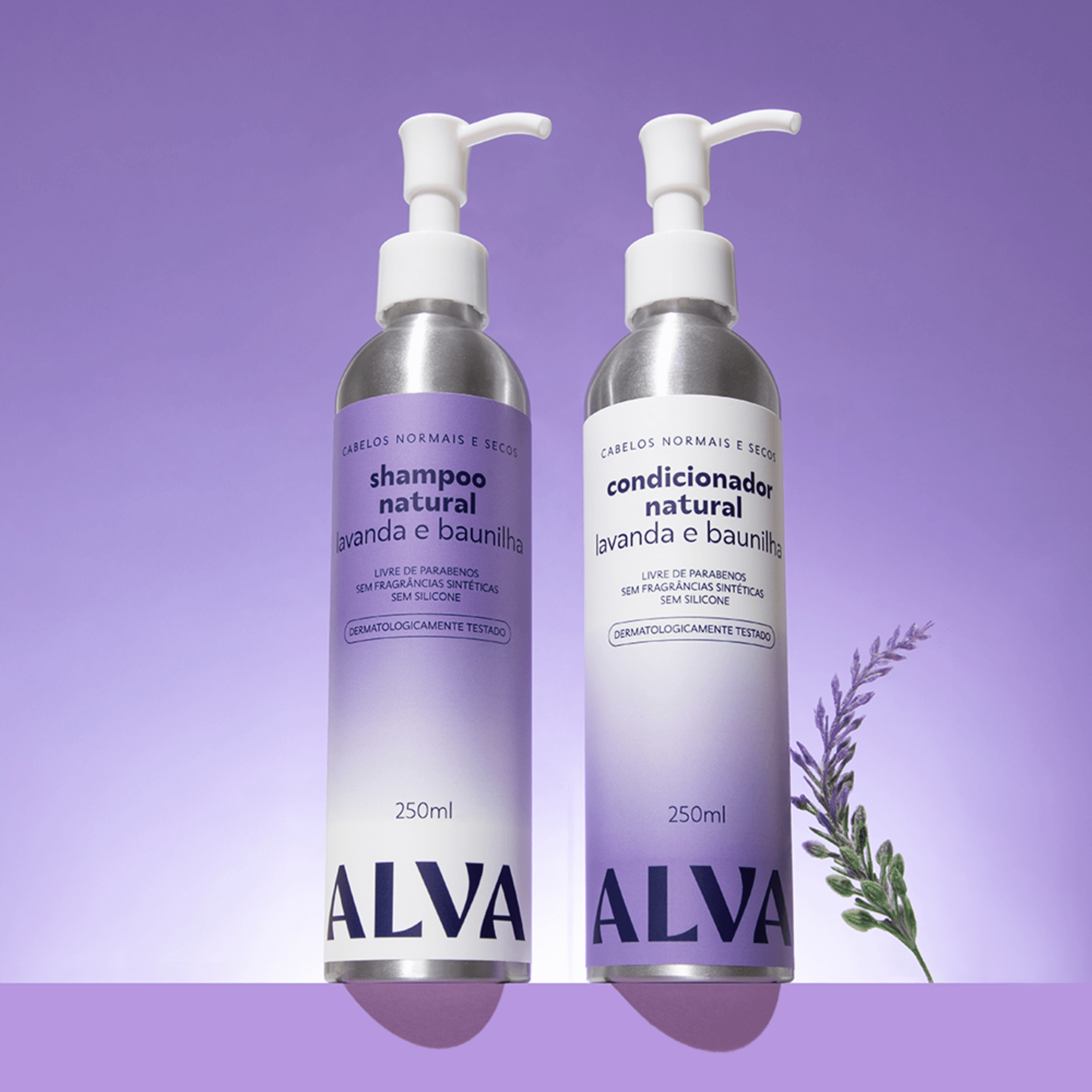 Shampoo Lavanda e Baunilha 250ml - Alva