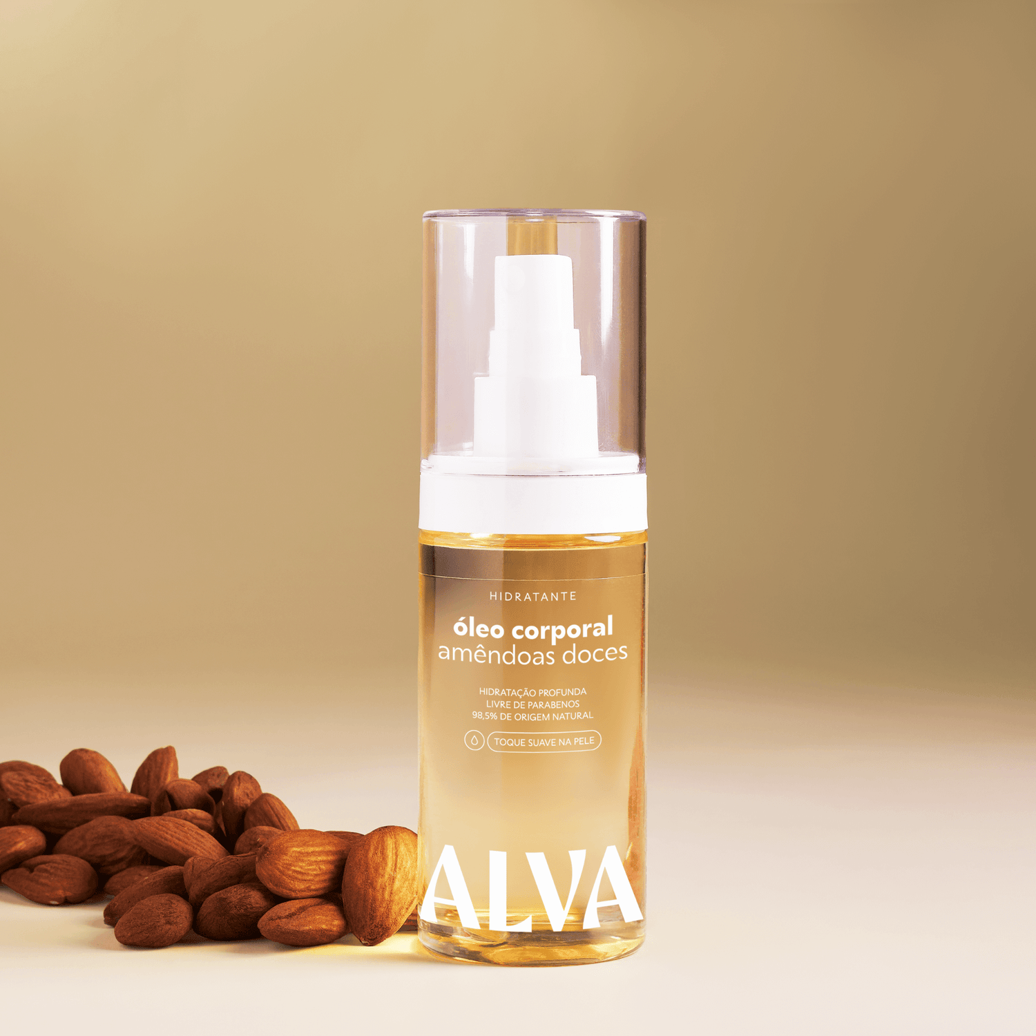 Óleo Corporal Hidratante de Amêndoa Doce 100ml - Alva