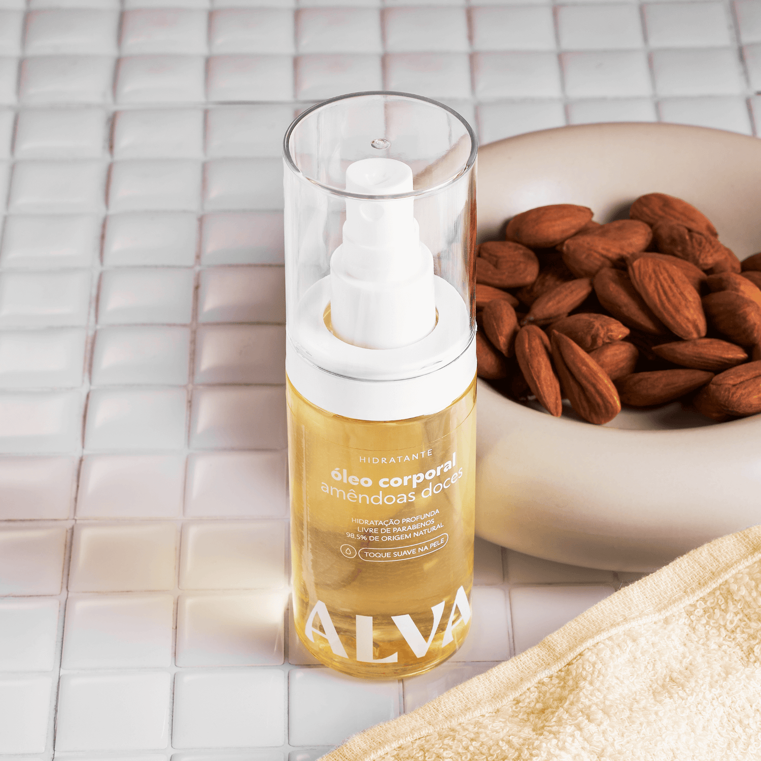 Óleo Corporal Hidratante de Amêndoa Doce 100ml - Alva