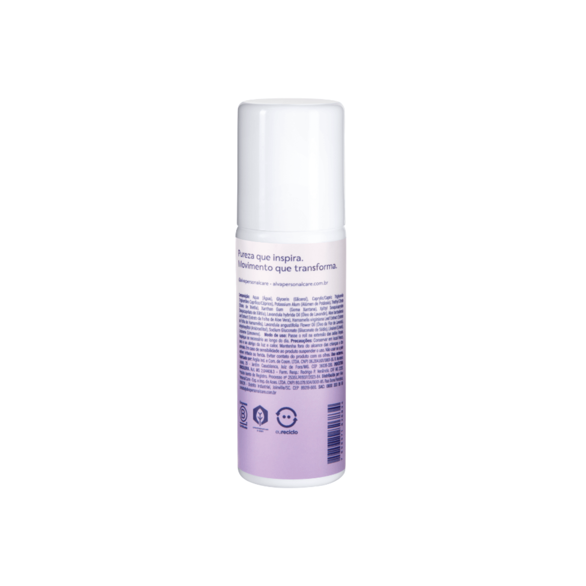 Desodorante Roll on Cristal Lavanda 70ml - Alva