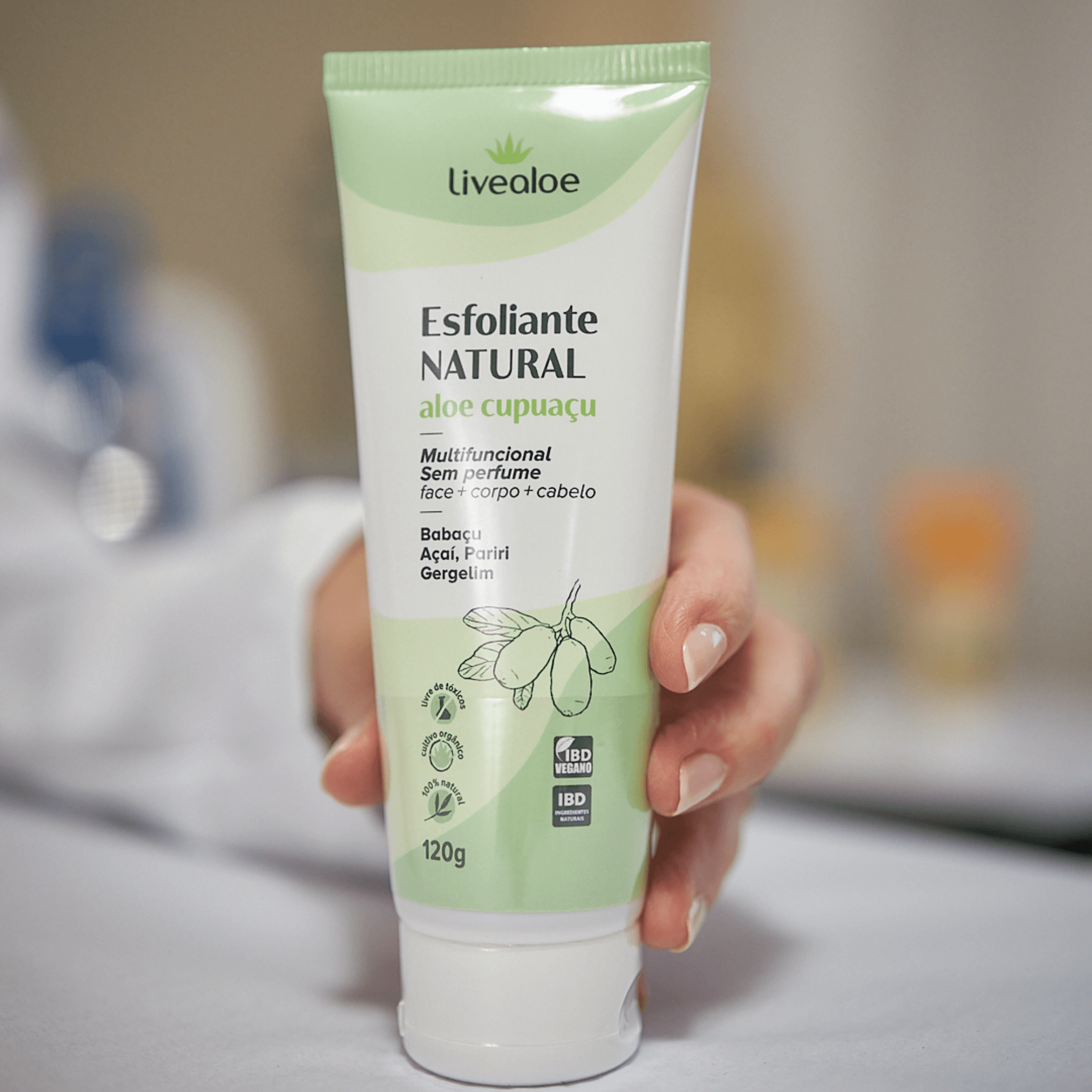 Esfoliante Natural Aloe Cupuaçu 120g - Livealoe