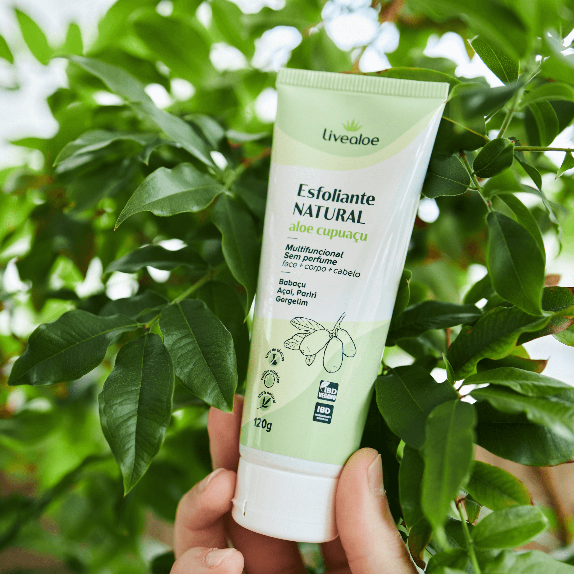 Esfoliante Natural Aloe Cupuaçu 120g - Livealoe