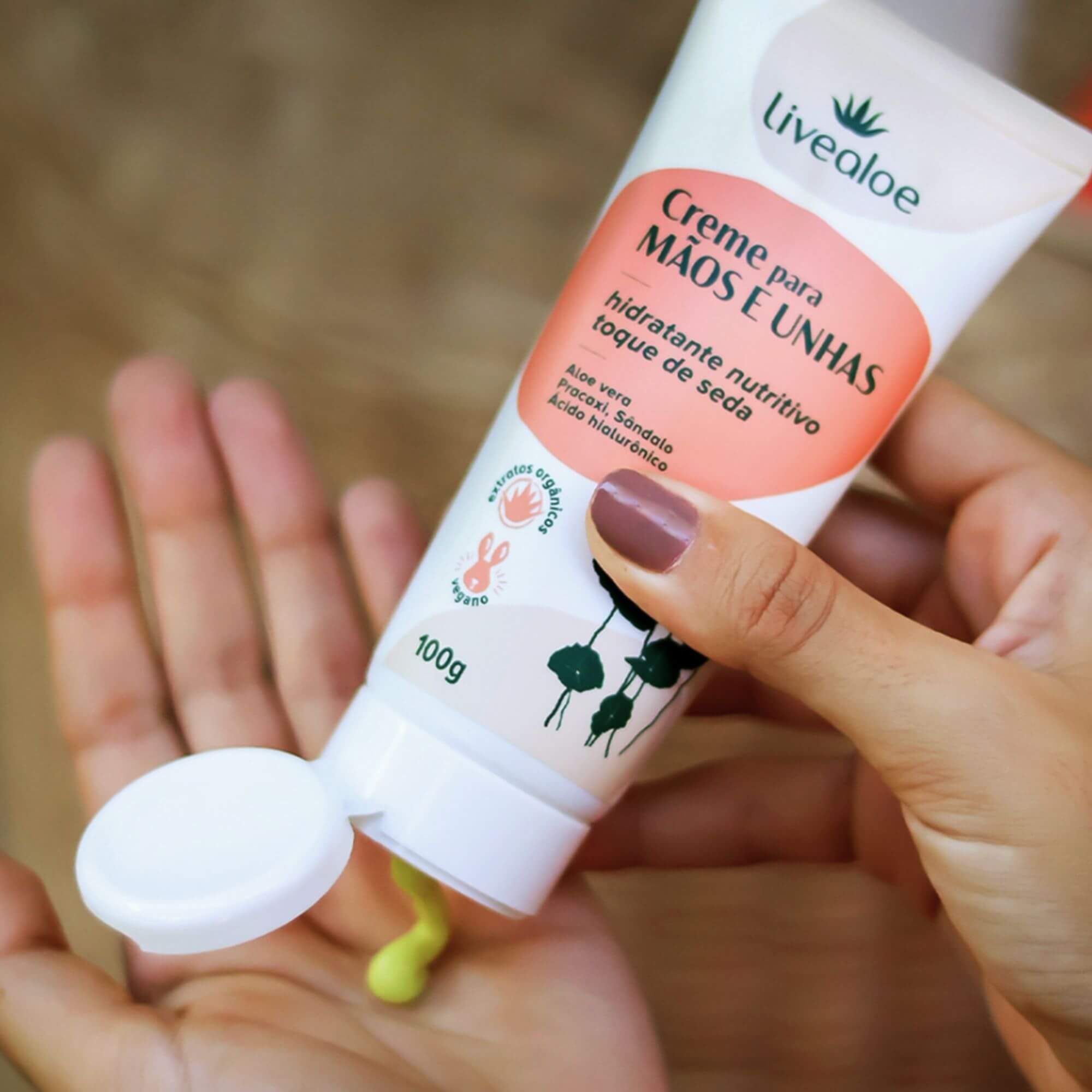 Creme para Mãos e Unhas 100g - Livealoe