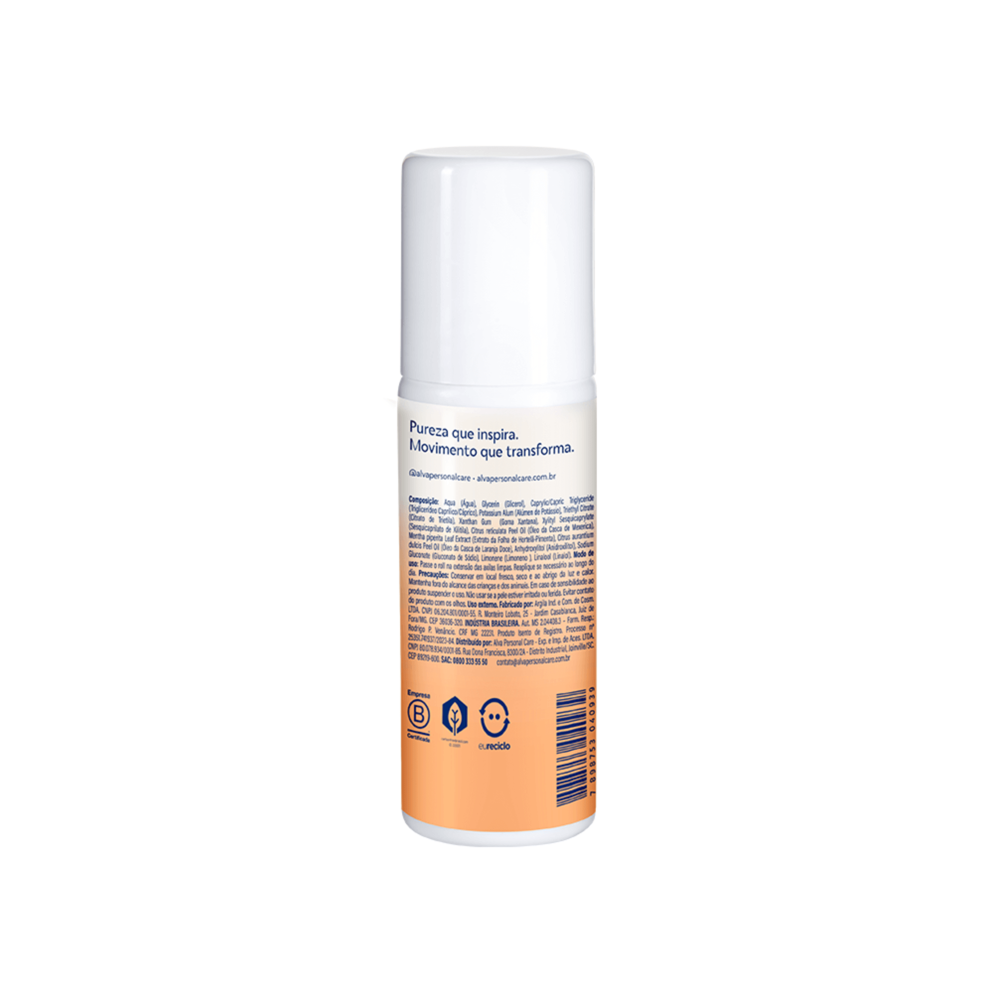 Desodorante Roll on Cristal Citrus 70ml - Alva