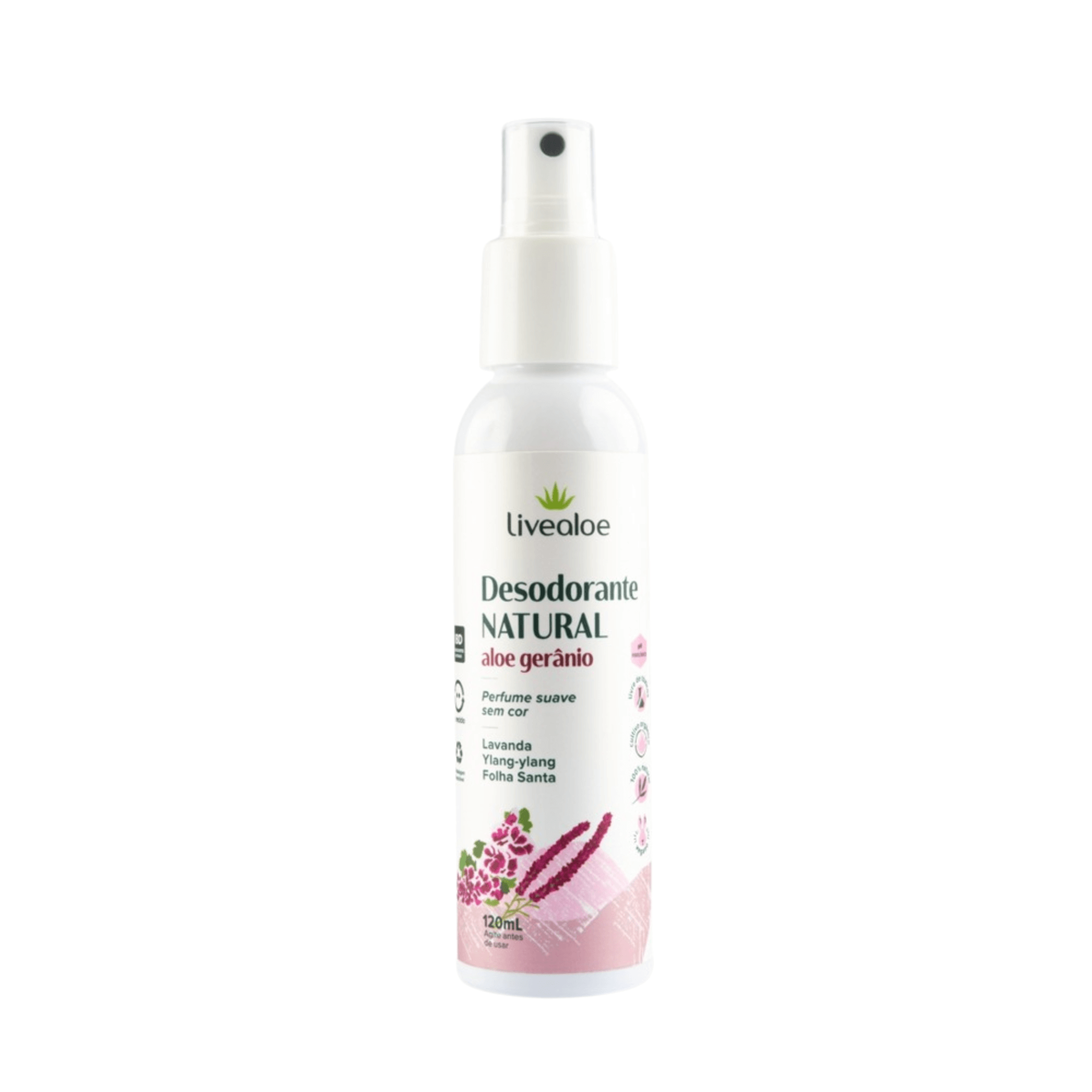 Desodorante Natural Aloe Gerânio - Livealoe