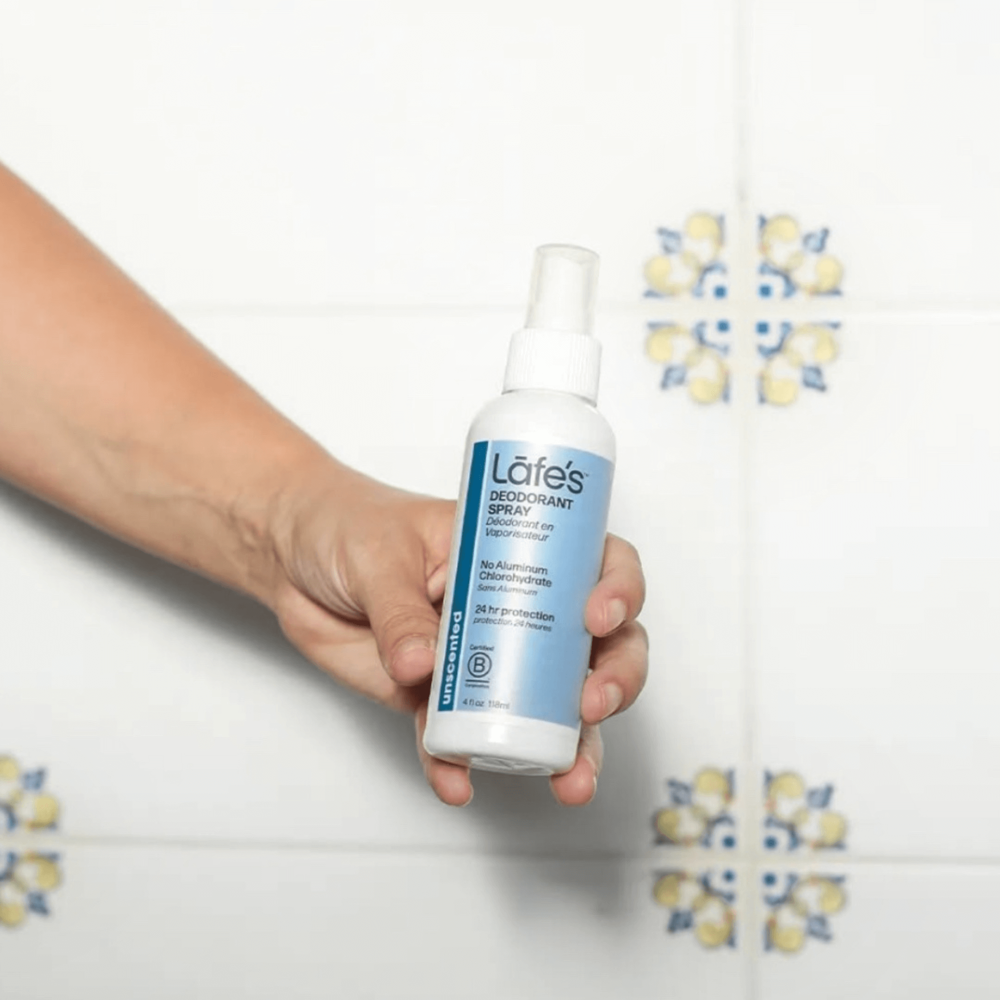 Desodorante Natural Spray Aloe Unscented 118 ml - Lafe&