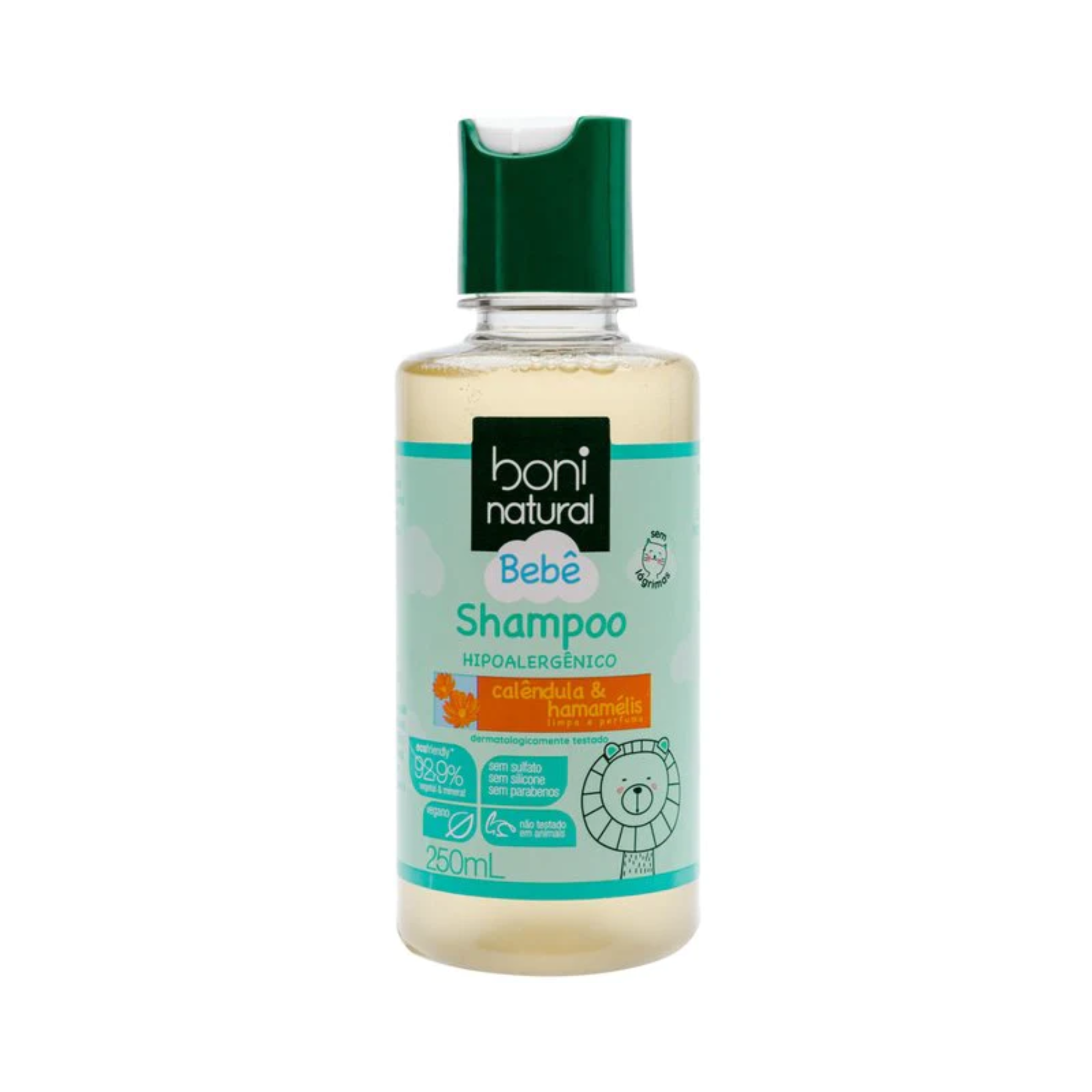Shampoo Natural Boni Bebê Calêndula e Hamamélis 250ml - Boni Natural