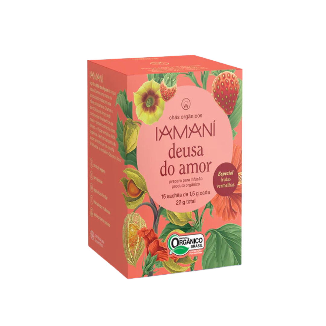 Chá Orgânico Deusa do Amor Frutas Vermelhas - Iamaní