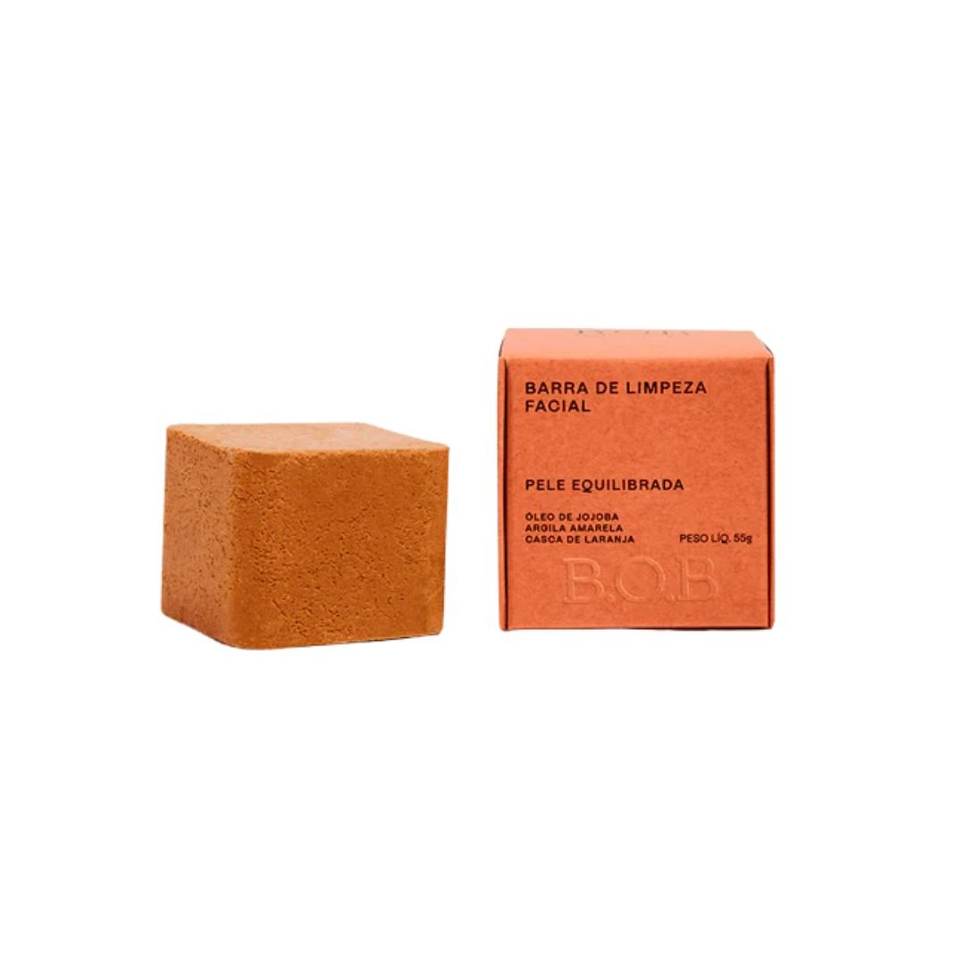 Barra de Limpeza Facial Pele Equilibrada 55g - B.O.B