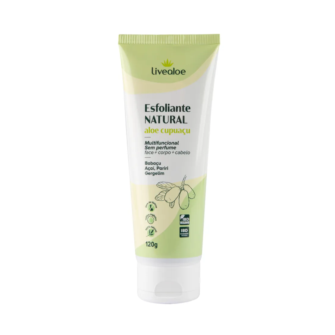 Esfoliante Natural Aloe Cupuaçu 120g - Livealoe