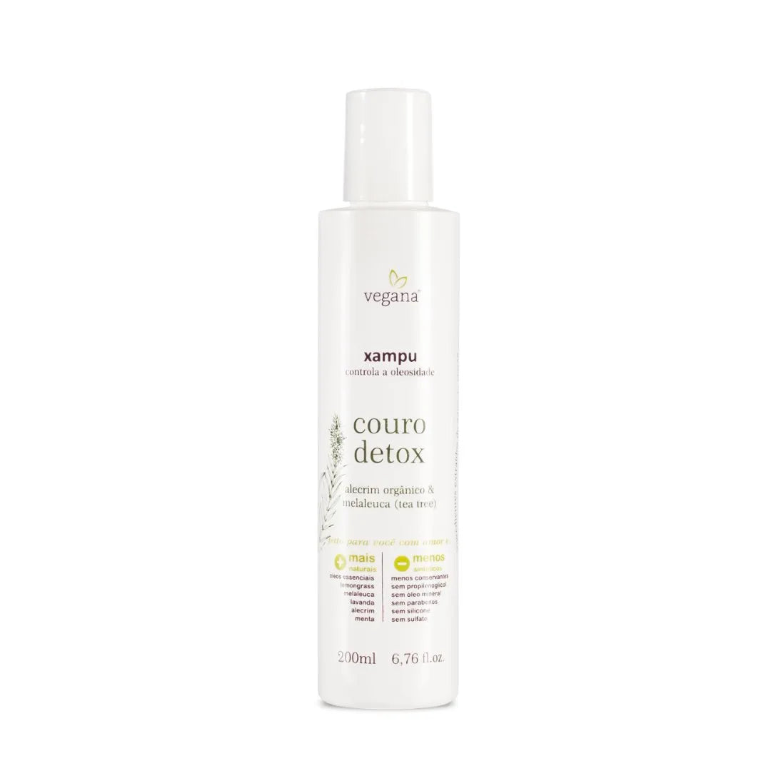 Shampoo Couro Detox 200ml - Vegana WNF