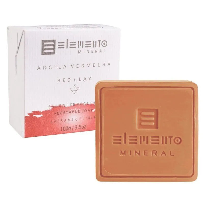 Sabonete Argila Vermelha 100g - Elemento Mineral