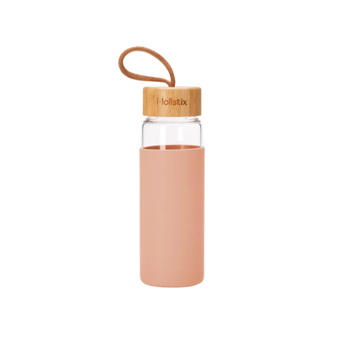 Garrafa de Vidro Rosa - Holistix