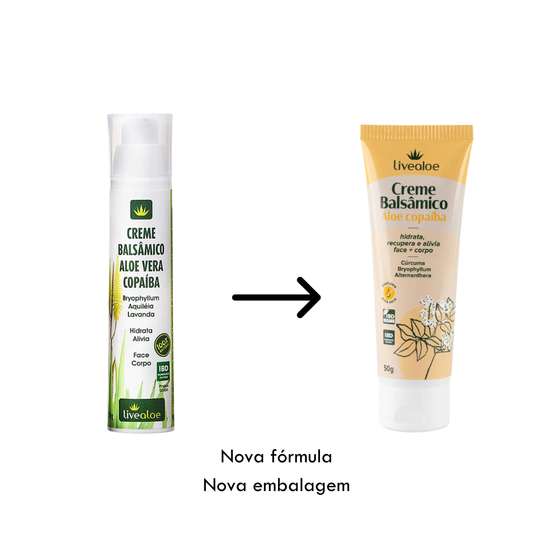 Creme Balsâmico Aloe Copaíba 50g - Livealoe