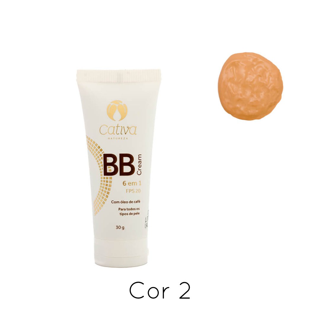 BB Cream 6 em 1 FPS20 30g - Cativa