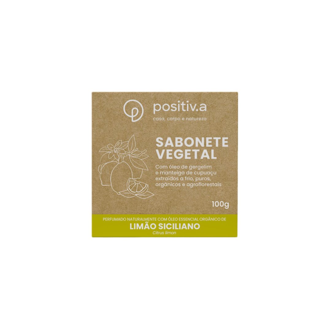 Sabonete Vegetal Limão Siciliano 100g - Positiv.a