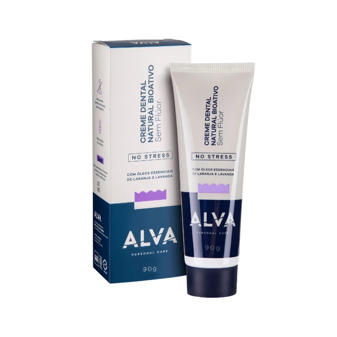 Creme Dental Natural Bioativo NO STRESS 90g - Alva