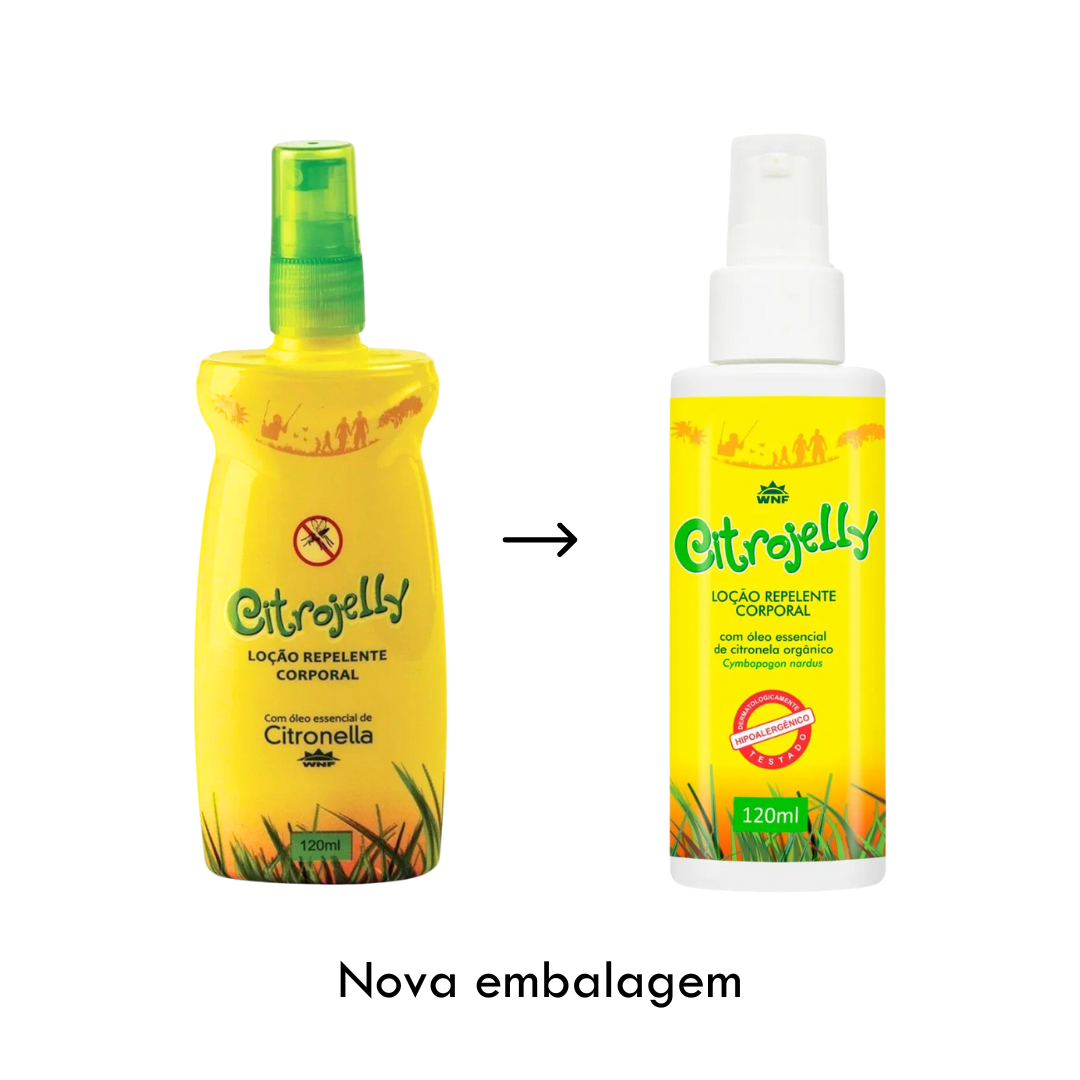 Loção Repelente Corporal Citrojelly 120ml - WNF