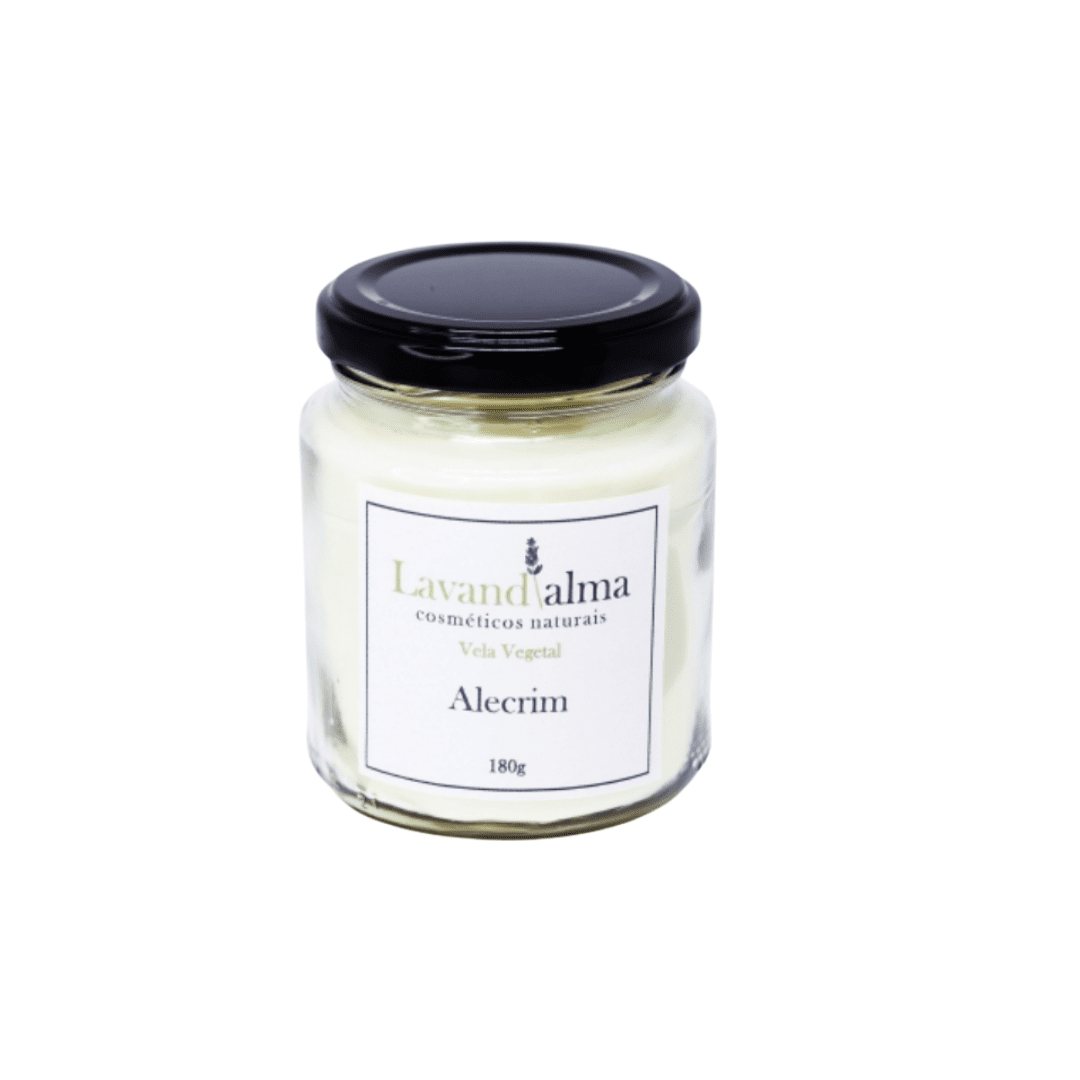 Vela Vegetal Alecrim 180g -Lavand&