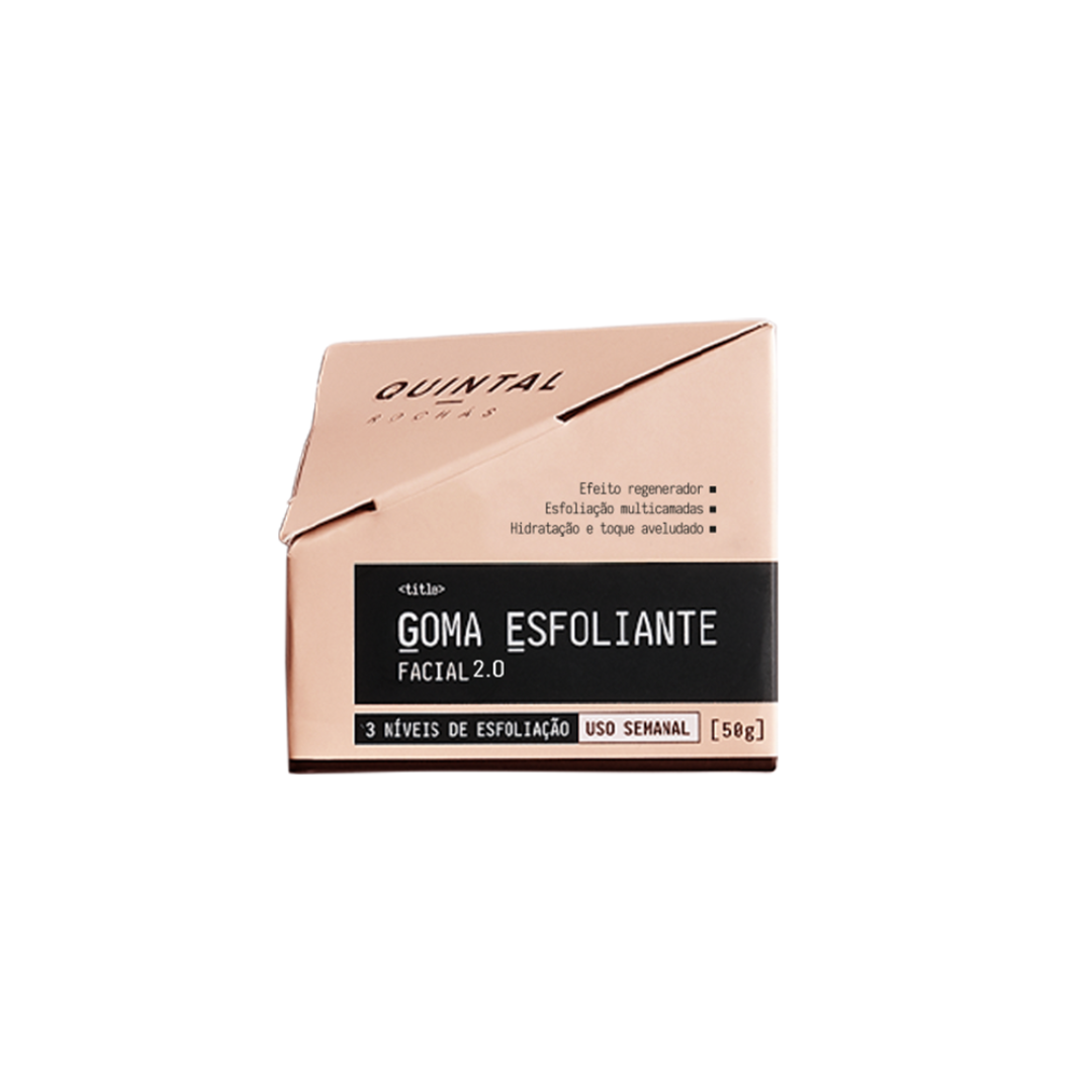 Goma Esfoliante Facial 2.0 50g - Quintal Dermocosméticos
