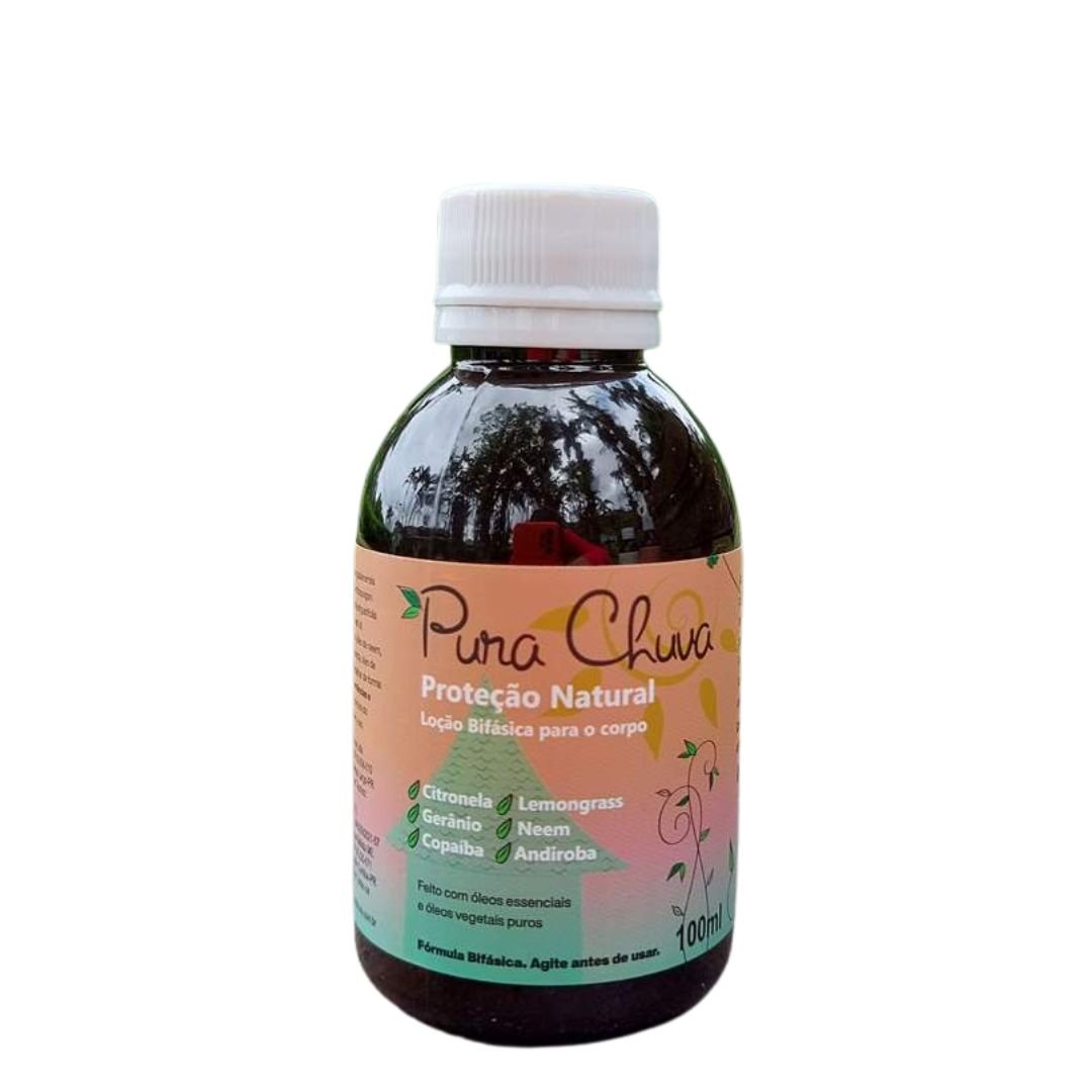 Refil Repelente Natural Citronela e Lemongrass 100ml - Pura Chuva