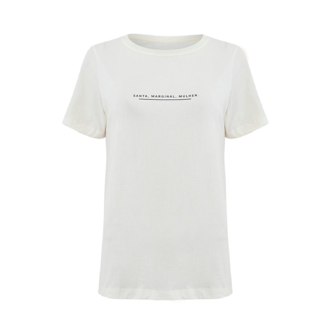 T-shirt Santa, Marginal, Mulher - Jouer Couture