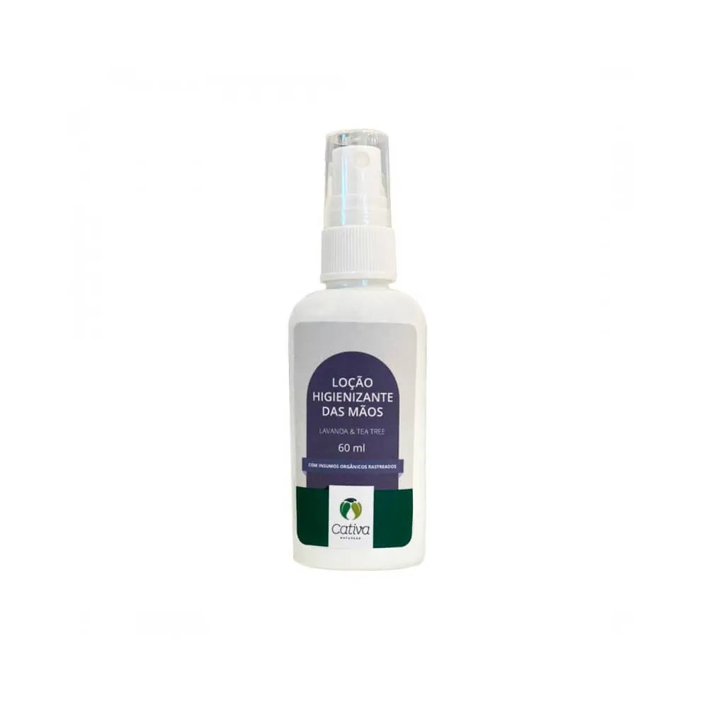Loção Higienizante Lavanda e Tea Tree 60ml - Cativa