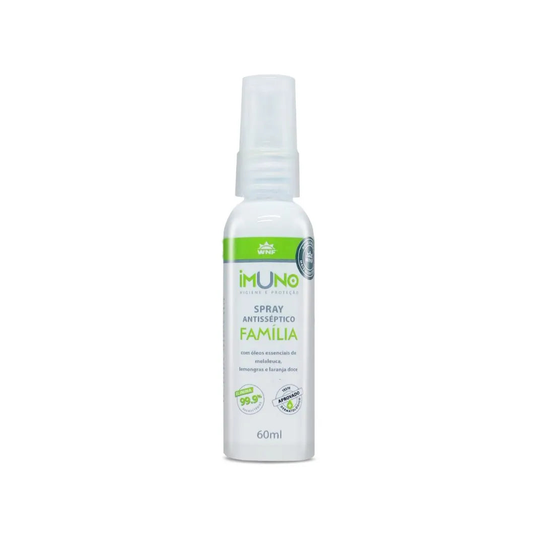 Imuno Spray Higienizador 100% Natural com Álcool 70° 60ml - WNF