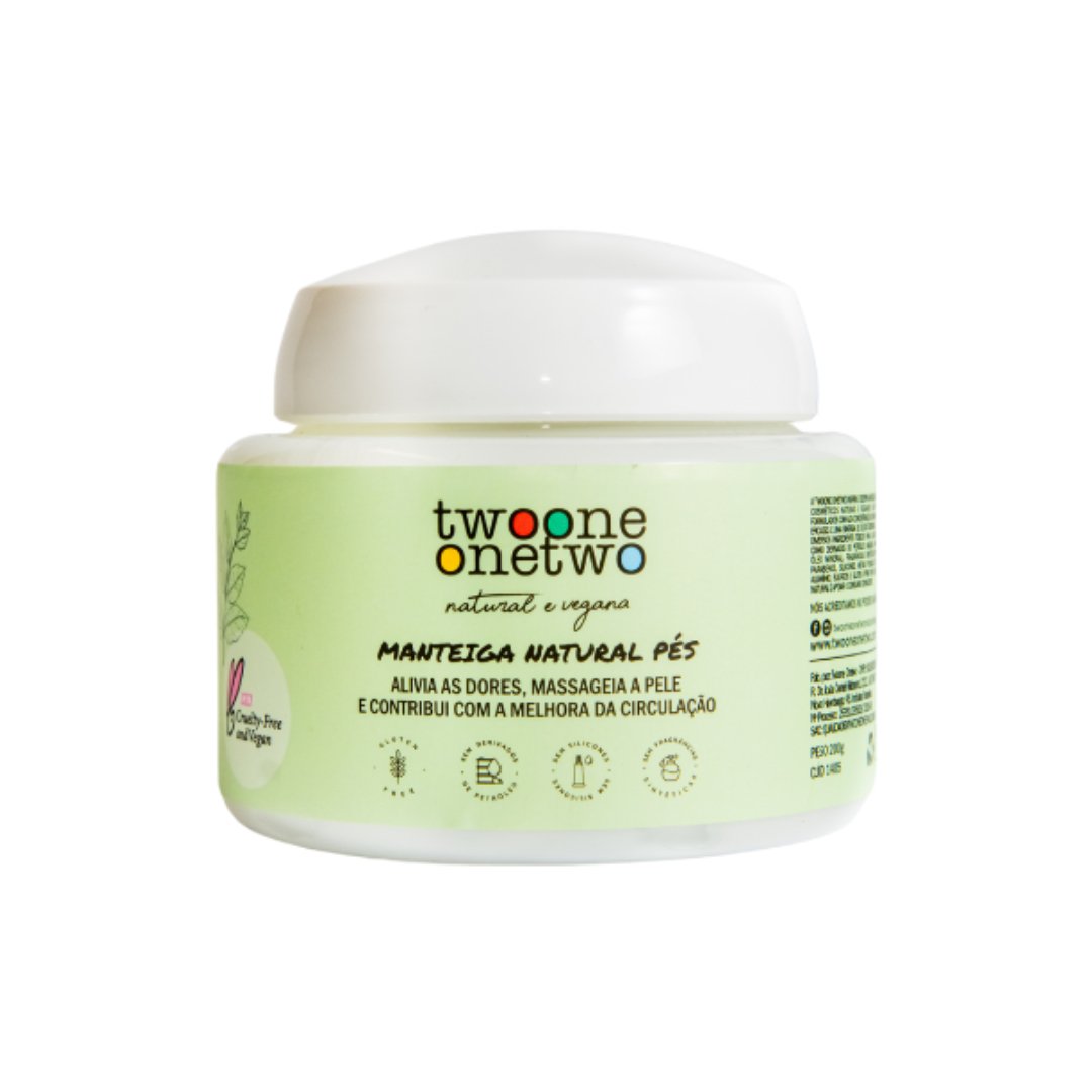 Manteiga Nutritiva Para Pés Karité e Alecrim 200g - Twoone Onetwo