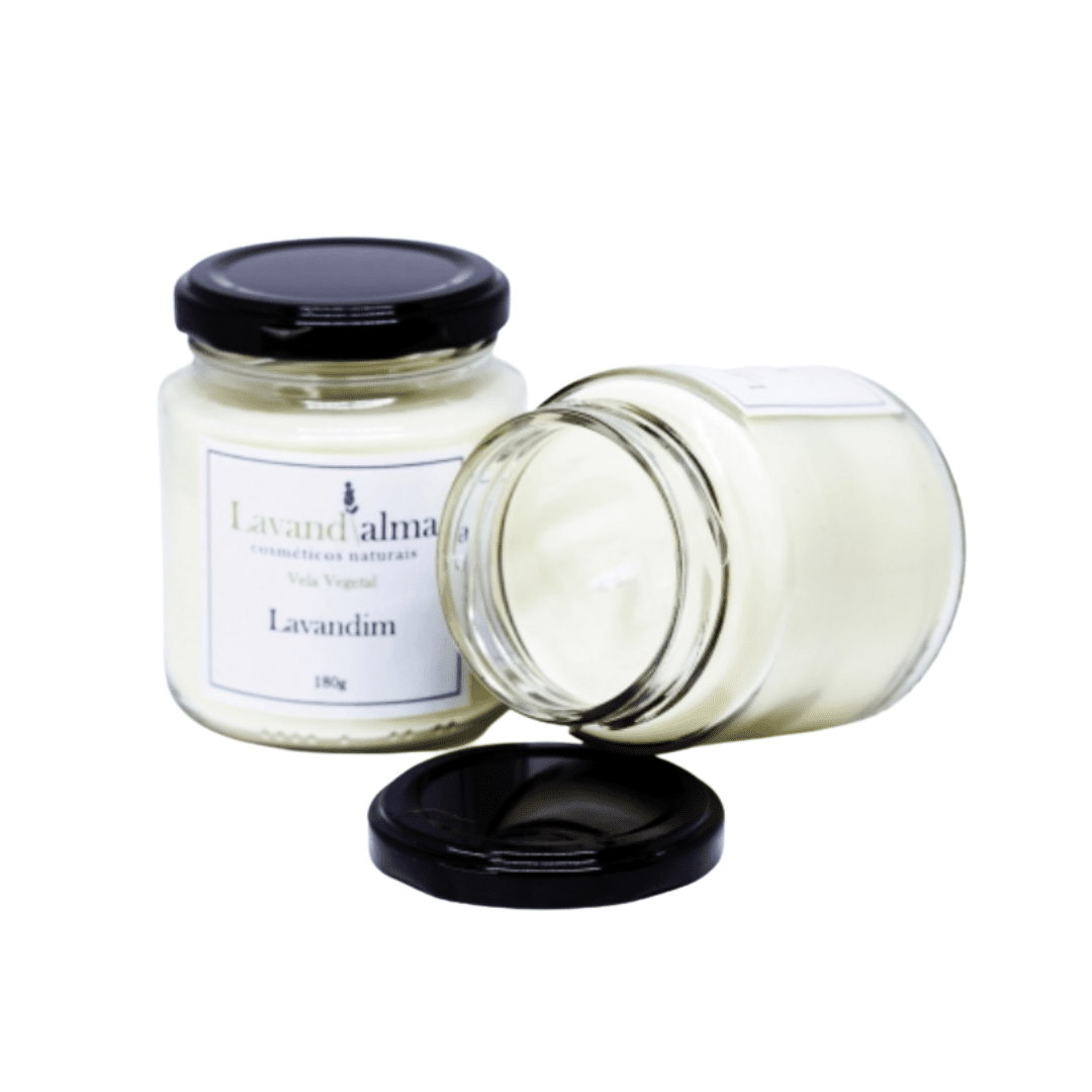 Vela Vegetal Lavandim 180g - Lavand&
