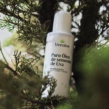 Puro Óleo de Semente de Uva 120ml - Livealoe