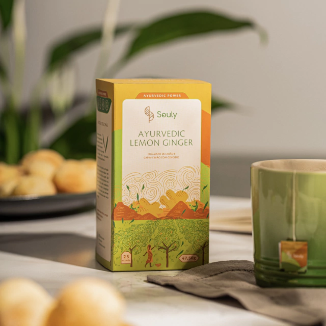 Chá Ayurvedic Lemon Ginger - Souly