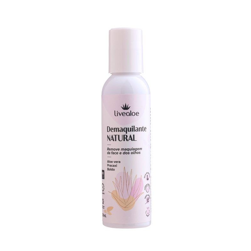 Demaquilante Natural 120ml - Livealoe