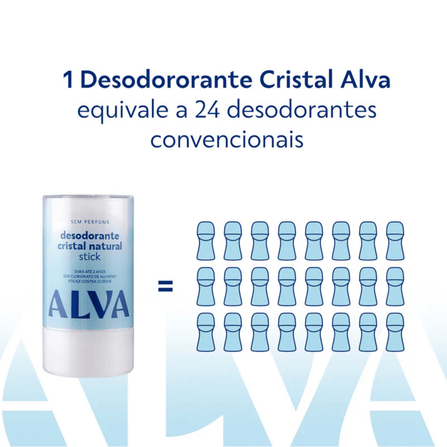 Desodorante Natural Cristal Stick 120g - Alva
