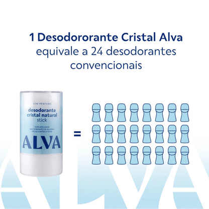 Desodorante Natural Cristal Stick 120g - Alva