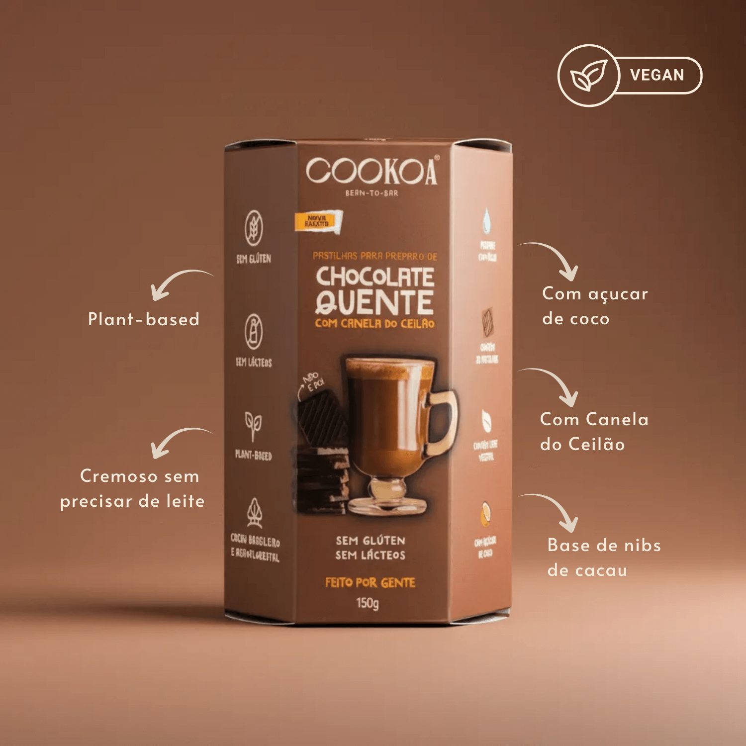 Chocolate Quente Em Pastilhas 150g Cookoa