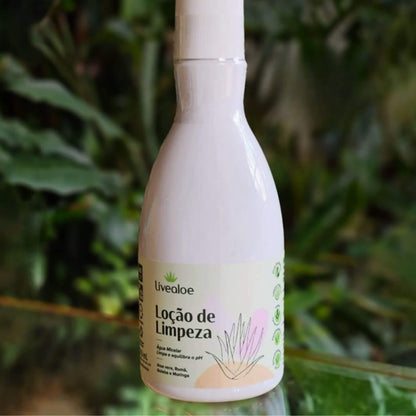 Loção Facial de Limpeza Aloe Vera e Moringa 210ml - Livealoe