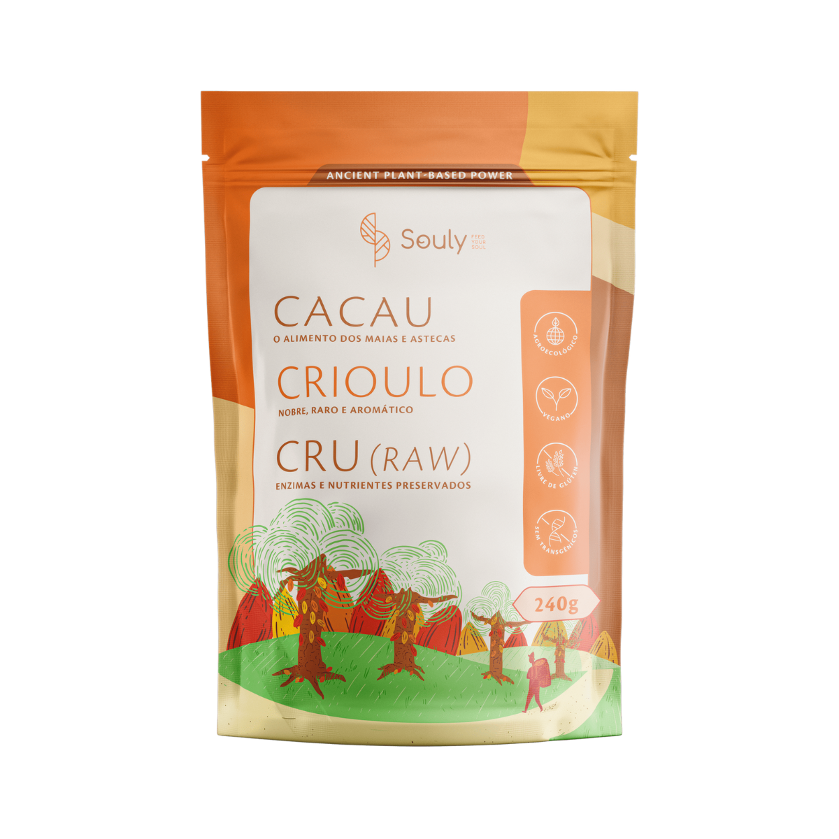 Cacau Crioulo em Pó 240g - Souly